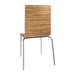 Bolero Square Back Side Chair Zebrano (4 Pack) Bolero