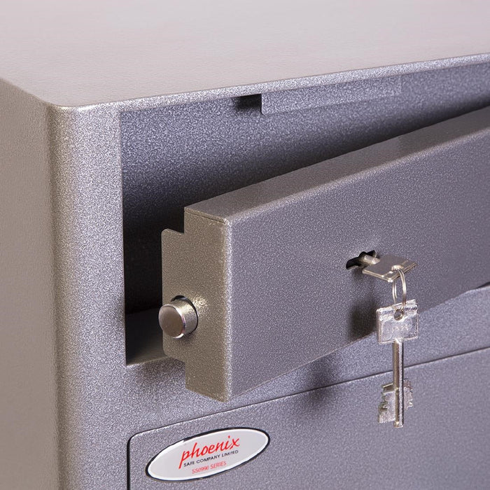 Phoenix Cash Deposit Drop Safe Graphite Grey 47Ltr 3K Phoenix