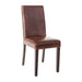 Birch Frame. Faux Leather Antique Brown. Seat Height: 510mm