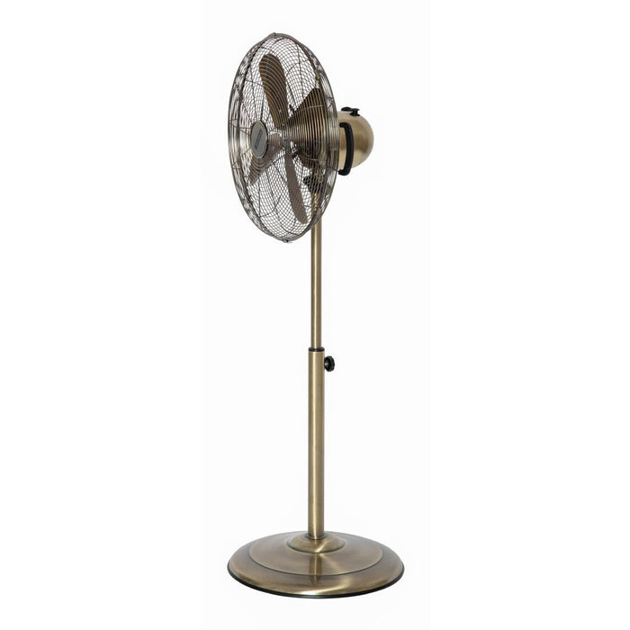 Status 16" Oscillating Antique Brass Stand Fan Status