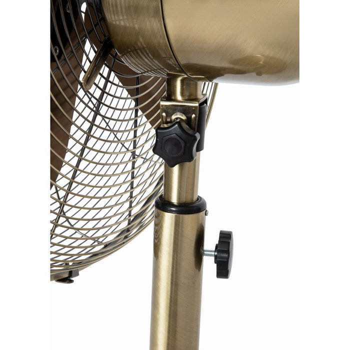 Status 16" Oscillating Antique Brass Stand Fan Status