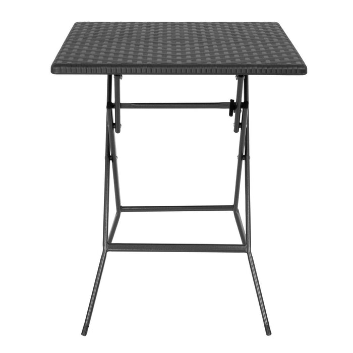 Bolero Square Folding Table Black 620mm Bolero