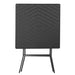 Bolero Square Folding Table Black 620mm Bolero