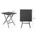 Bolero Square Folding Table Black 620mm Bolero