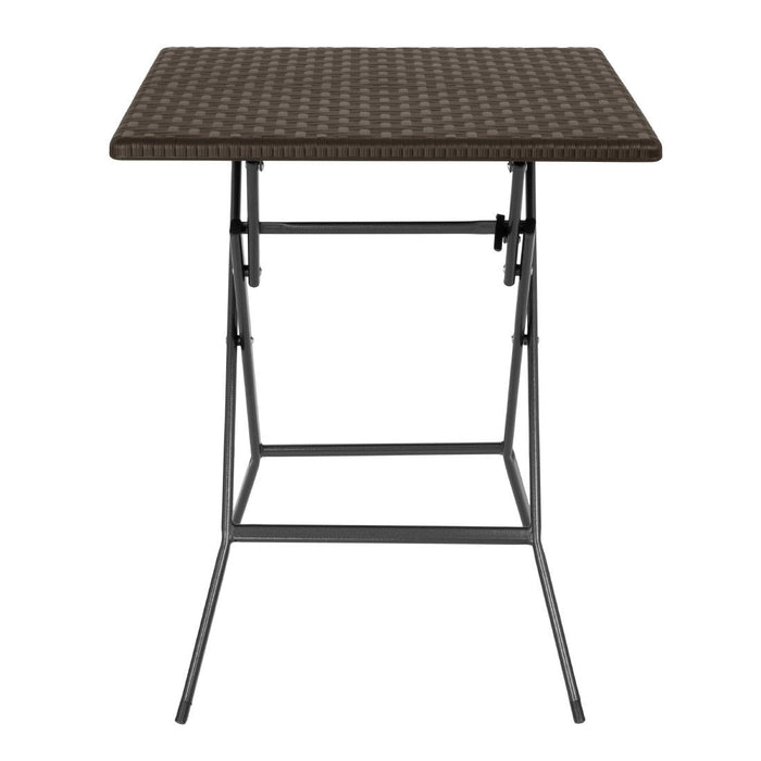 Bolero Square Folding Table Brown 620mm Bolero