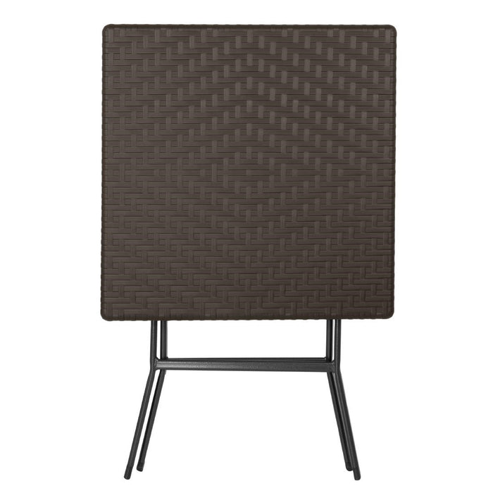 Bolero Square Folding Table Brown 620mm Bolero