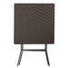 Bolero Square Folding Table Brown 620mm Bolero