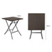 Bolero Square Folding Table Brown 620mm Bolero