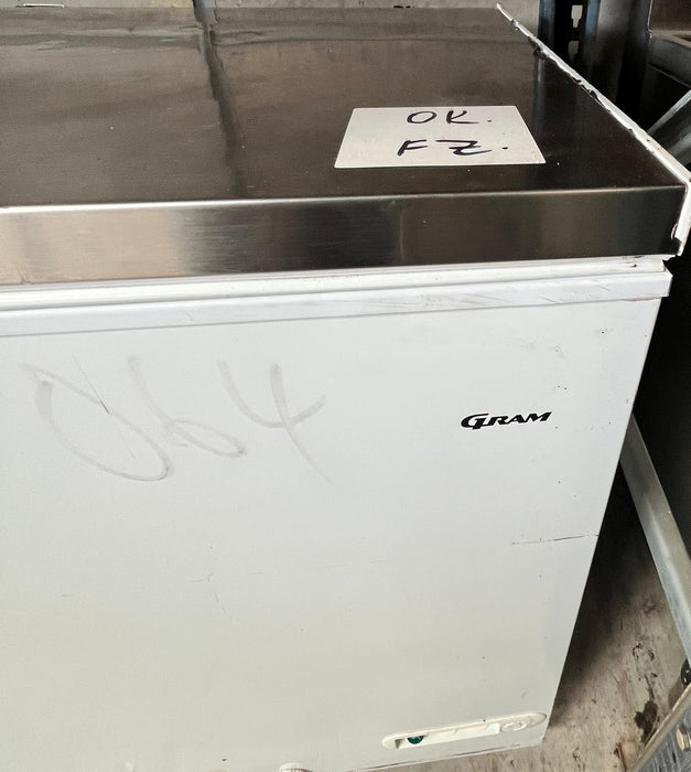 Gram CF 45 SG UK Stainless Steel Lid Chest Freezer 447 Litres-Refurbished Canmac Refurbished