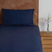 Mitre Essentials Temir Fitted Sheet Navy Single Mitre Essentials