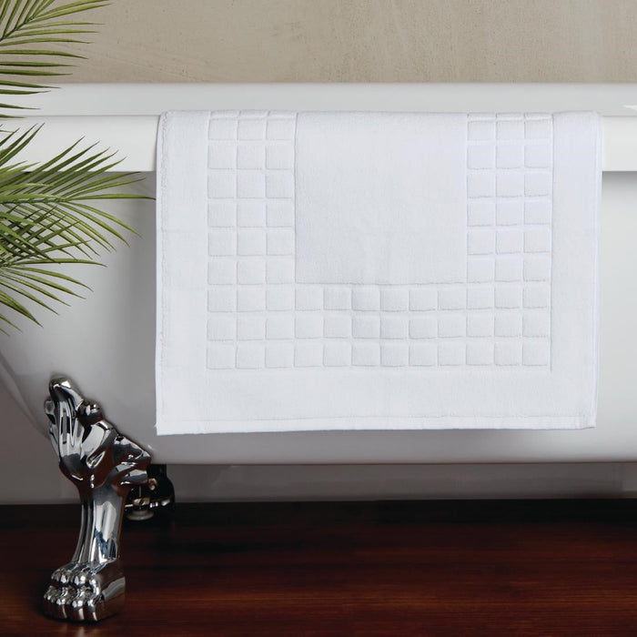 Mitre Luxury Savanna Bath Mat White Mitre Luxury