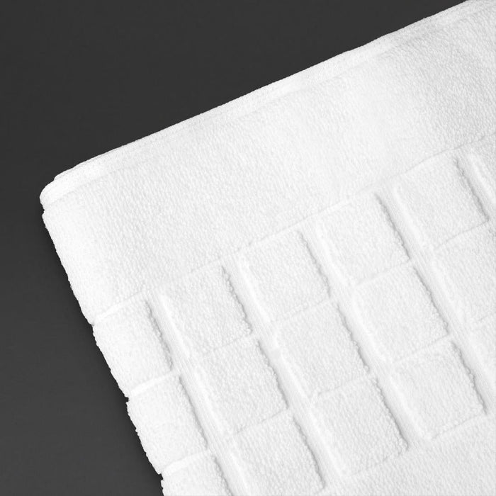 Mitre Luxury Savanna Bath Mat White Mitre Luxury