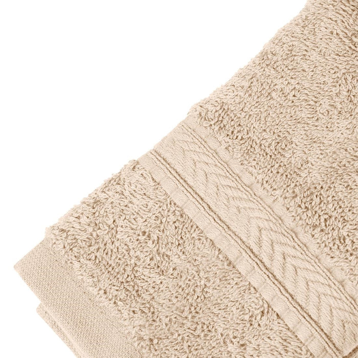 Mitre Essentials Nova Face Cloth Beige (10 Pack) Mitre Essentials