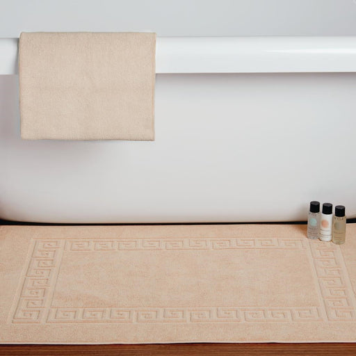 Mitre Essentials Nova Bath Mat Beige Mitre Essentials
