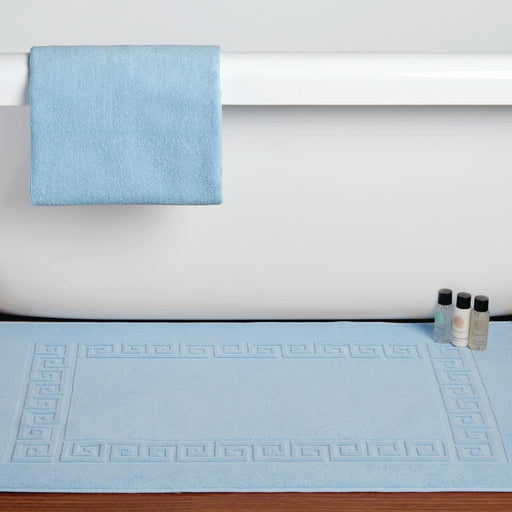 Mitre Essentials Nova Bath Mat Blue Mitre Essentials