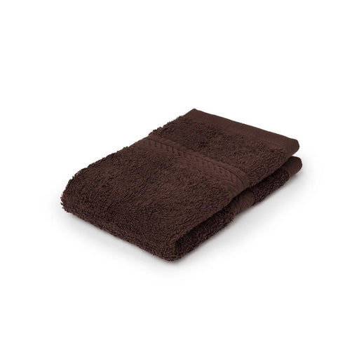 Mitre Essentials Nova Face Cloth Chocolate (10 Pack) Mitre Essentials