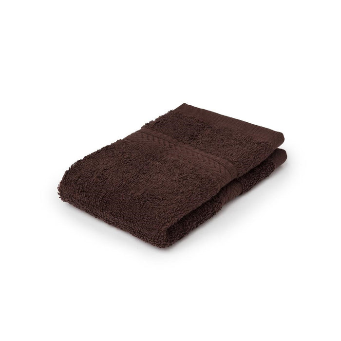 Mitre Essentials Nova Face Cloth Chocolate (10 Pack) Mitre Essentials