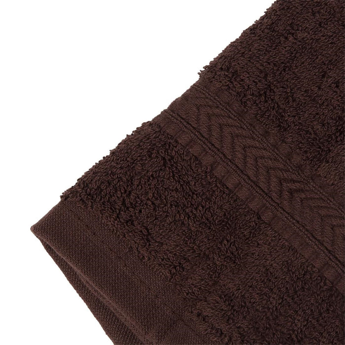 Mitre Essentials Nova Face Cloth Chocolate (10 Pack) Mitre Essentials