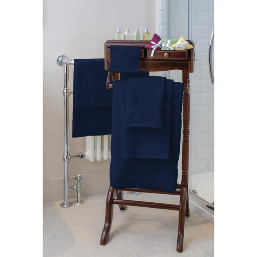 Mitre Essentials Nova Colour Towel Set Navy Mitre Essentials