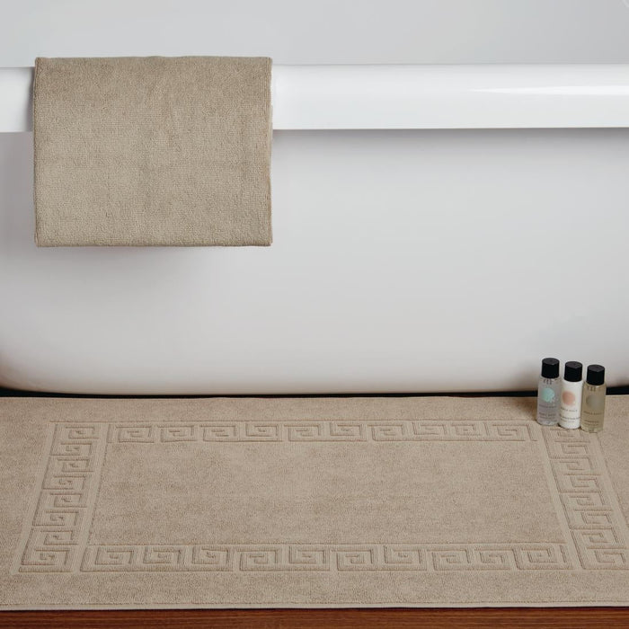 Mitre Essentials Nova Bath Mat Sand Mitre Essentials