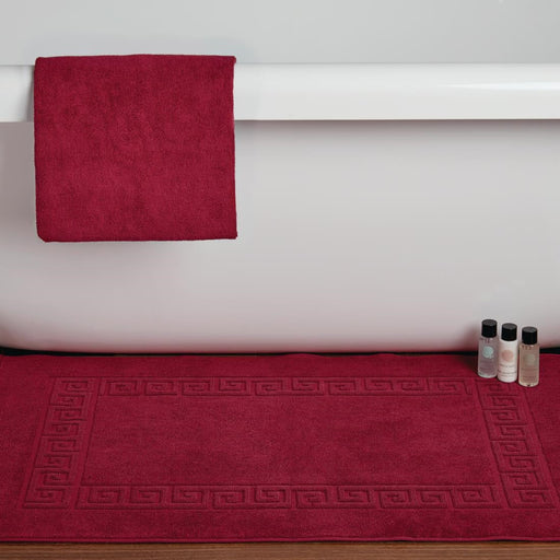 Mitre Essentials Nova Bath Mat Wine Mitre Essentials