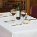 Mitre Luxury Satin Band Napkins Cotton White (10 Pack) Mitre Luxury