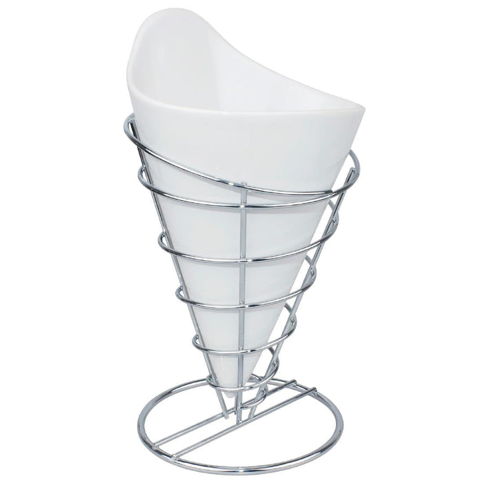 Olympia Wire Chip Cone Silver Olympia