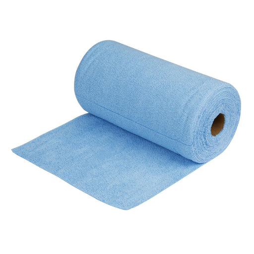 Nisbets Essentials Blue Micro Fibre Cloth 300x300mm - Roll of 50 tear-off sheets Nisbets Essentials