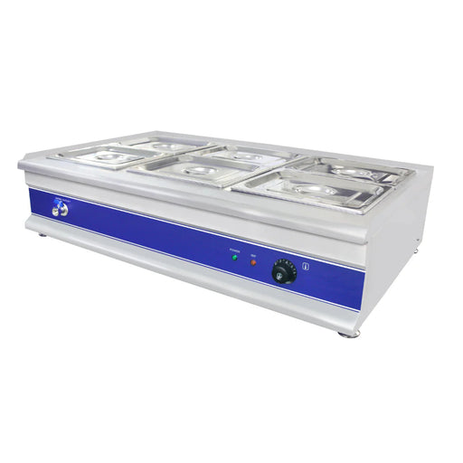 B Grade Hamoki Bain Marie 6 Pot (6 x GN1/2 100 mm) Canmac Catering Equipment