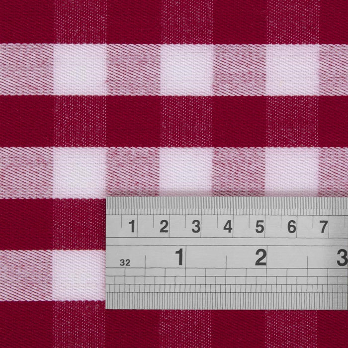 Gingham Polyester Napkins Red Check (10 Pack) Mitre Comfort