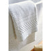 Mitre Heritage Chequers Bath Mat White Mitre Heritage
