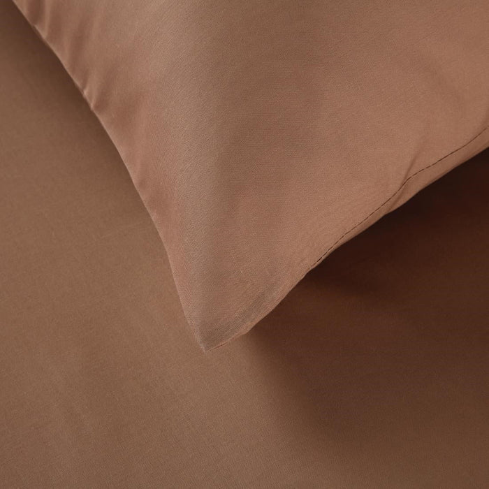 Mitre Essentials Spectrum Housewife Pillowcase Mocha Mitre Essentials