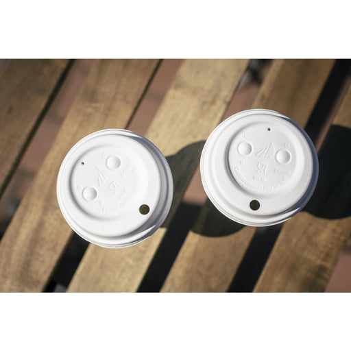 Huhtamaki Wood Fibre Hot Cup Lid 90mm (1500 Pack) Huhtamaki
