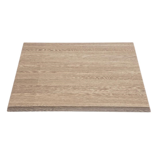 Bolero Pre-Drilled Square Table Top Wenge Grain 700mm Bolero