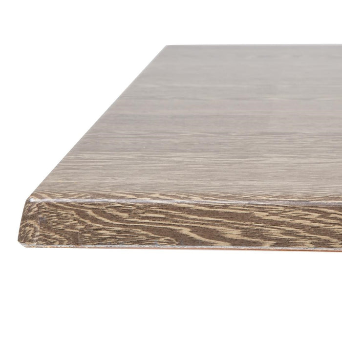 Bolero Pre-Drilled Square Table Top Wenge Grain 700mm Bolero