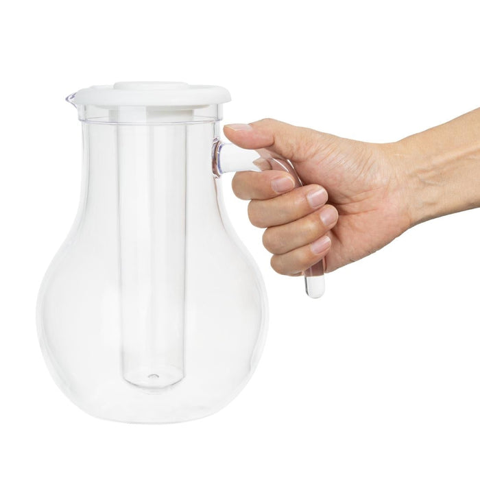 Olympia Kristallon Jug With Cooling Tube Polycarbonate Plain 1600ml Olympia
