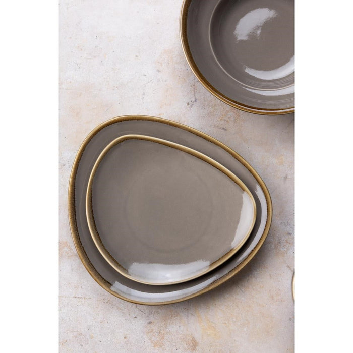 Olympia Kiln Triangular Plate Smoke 230mm (6 Pack) Olympia