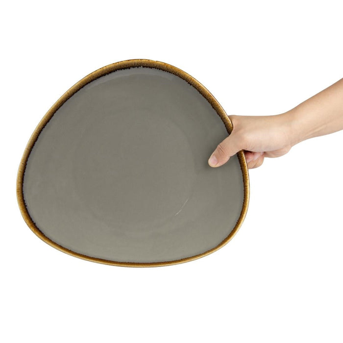 Olympia Kiln Triangular Plate Smoke 280mm (4 Pack) Olympia