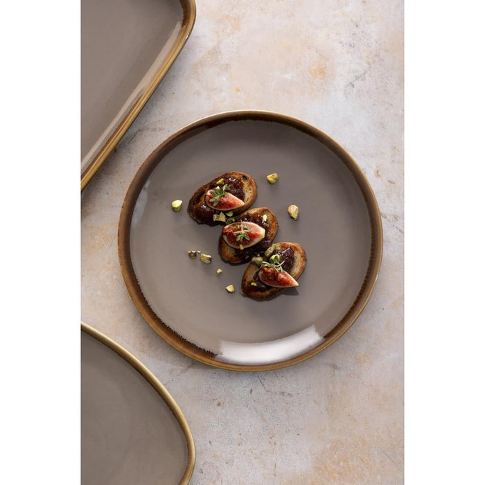 Olympia Kiln Round Coupe Plate Smoke 230mm (6 Pack) Olympia