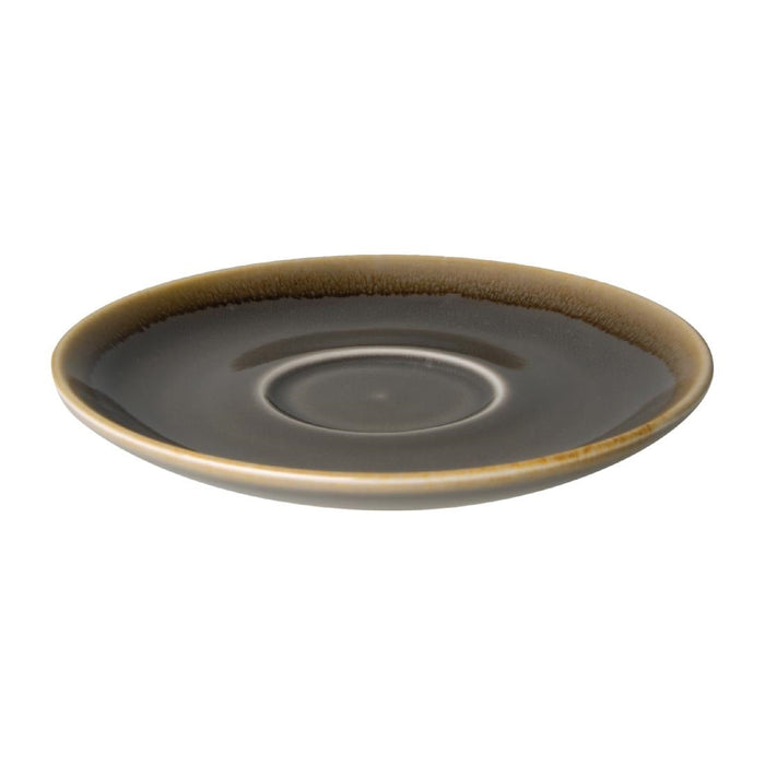 Olympia Kiln Cappuccino Saucer Smoke 140mm (6 Pack) Olympia