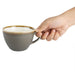 Olympia Kiln Cappuccino Cup Smoke 340ml (6 Pack) Olympia