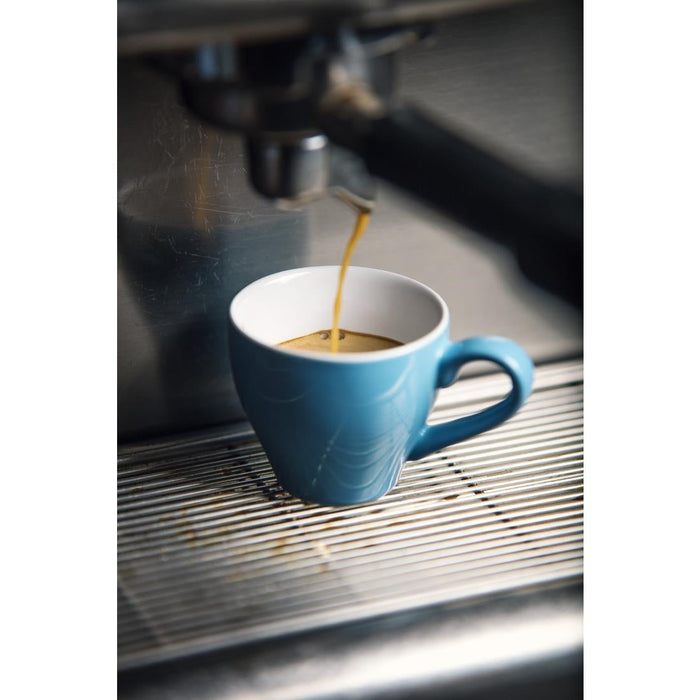Olympia Cafe Espresso Cup Blue - 100ml 3.38fl oz (12 Pack) Olympia