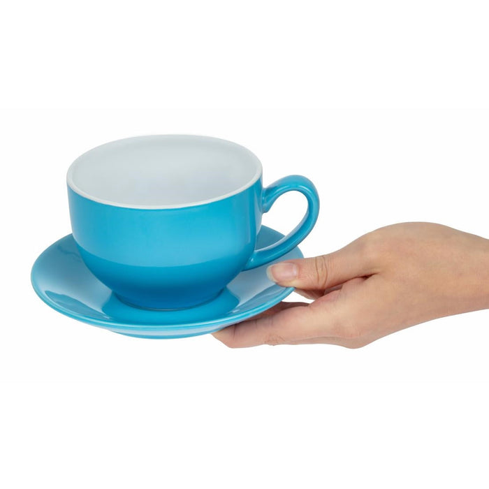 Olympia Cafe Cappuccino Cup Blue - 340ml 11.5fl oz (12 Pack) Olympia