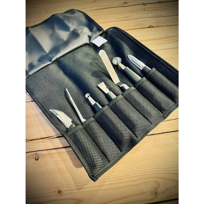 Dick Knives Garnishing Set (7 Pack with Roll Bag Pack) Dick