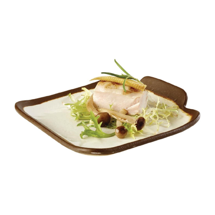 APS Crocker Square Platter Cream 140mm APS