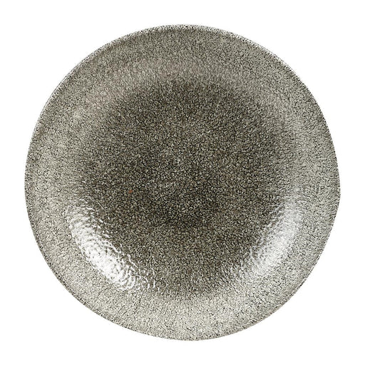 Churchill Studio Prints Raku Round Coupe Bowls Quartz Black 248mm (12 Pack) Churchill
