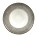Churchill Studio Prints Raku Round Wide Rim Bowls White and Quartz Black 280mm Churchill