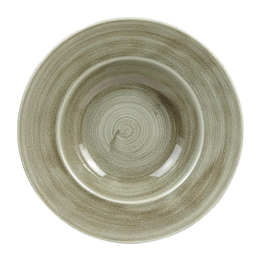 Churchill Stonecast Patina Antique Wide Rim Bowls Green 280mm (12 Pack) Churchill