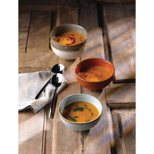 Churchill Stonecast Spiced Orange Soup Bowls 132mm (12 Pack) Churchill