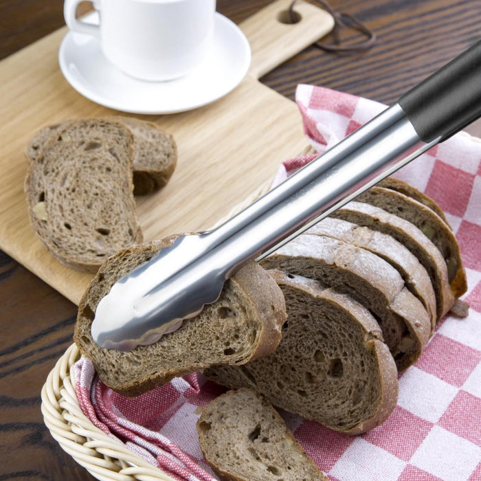 Hygiplas Colour Coded Serving Tong Black 405mm Hygiplas